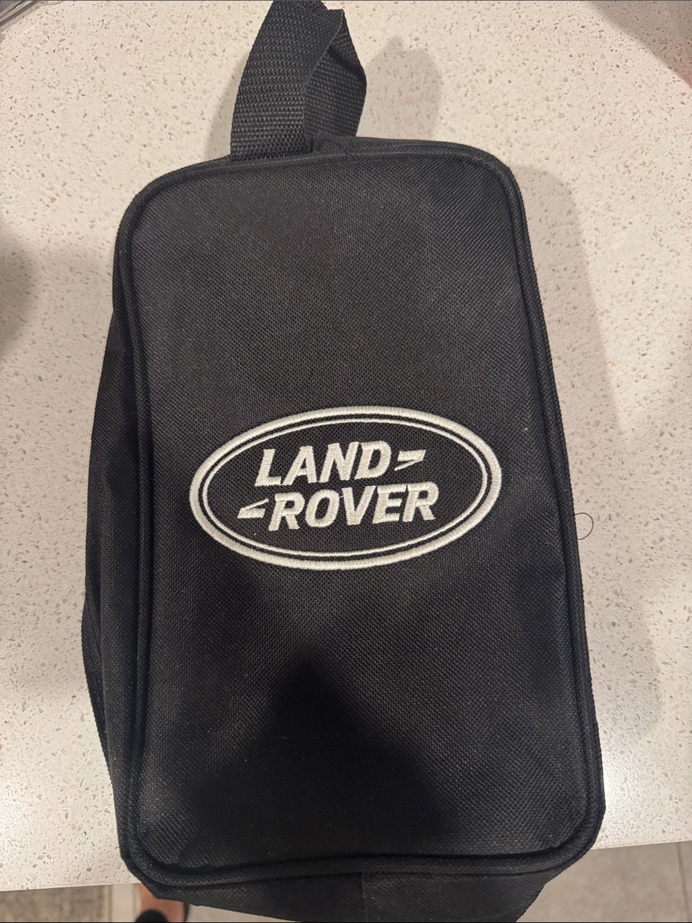 Black Canvas Land Rover Travel Pouch - Men’s Utility Bag
